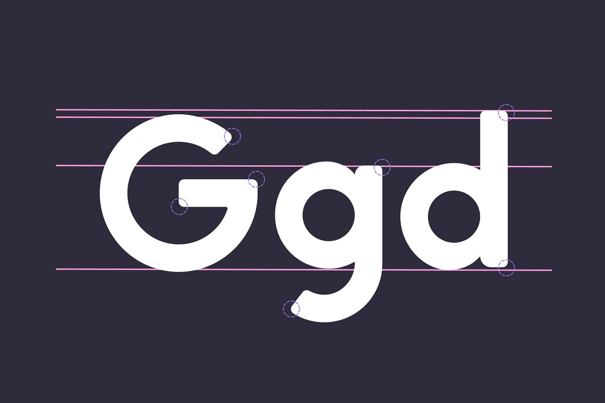 Пример шрифта George Round SemiBold Italic